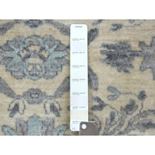 Load image into Gallery viewer, 6&#39;2&quot;x8&#39;9&quot; Ivory, Pure Wool Natural Dyes Hand Knotted, Densely Woven Fine Peshawar with Heriz Design, Oriental Rug FWR425658