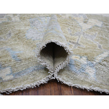 Load image into Gallery viewer, 12&#39;1&quot;x15&#39;5&quot; Gray, Afghan Angora Oushak with Motifs Supple Wool, Natural Dyes Hand Knotted, Oversized Oriental Rug FWR425994
