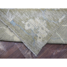 Load image into Gallery viewer, 12&#39;1&quot;x15&#39;5&quot; Gray, Afghan Angora Oushak with Motifs Supple Wool, Natural Dyes Hand Knotted, Oversized Oriental Rug FWR425994