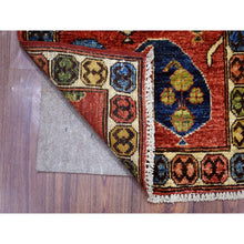 Load image into Gallery viewer, 1&#39;10&quot;x3&#39; Brick Red Afghan Ersari with Boteh Design, Hand Knotted, Natural Dyes, Soft and Shiny Wool Oriental Rug FWR426288