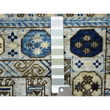Load image into Gallery viewer, 3&#39;3&quot;x4&#39;10&quot; Gray Hand Knotted, Natural Dyes Afghan Ersari with Tribal Design Soft and Shiny Wool Oriental Rug FWR426426