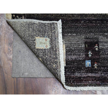 Load image into Gallery viewer, 3&#39;10&quot;x6&#39; Colorful, Afghan Kashkuli Gabbeh with Pictorial Design, Hand Knotted, Fine Weave, Hand Spun Wool Oriental Rug FWR427542