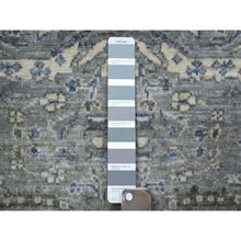 Load image into Gallery viewer, 2&#39;7&quot;x13&#39;1&quot; Gray, AfghanÊWool Natural Dyes Hand Knotted, Densely Woven Fine Peshawar with Ziegler Mahal Design, Runner Oriental Rug FWR427824