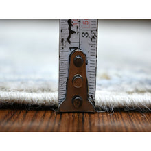 Load image into Gallery viewer, 2&#39;9&quot;x19&#39;5&quot; Gray Afghan Angora Oushak with All Over Leaf Design, Hand Knotted, Natural Wool XL Runner Oriental Rug FWR427986