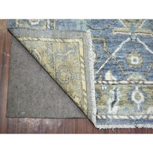 Load image into Gallery viewer, 4&#39;2&quot;x5&#39;9&quot; Gray, Angora Ushak Natural Dyes, Afghan Wool Hand Knotted, Oriental Rug FWR428346