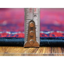 Load image into Gallery viewer, 5&#39;5&quot;x7&#39;8&quot; Deep and Saturated Red, Afghan Khamyab with Geometric Design, Soft and Shiny Wool Hand Knotted, Oriental Rug FWR428700