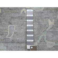 Load image into Gallery viewer, 12&#39;x15&#39;2&quot; Charcoal Gray, Hand Knotted Afghan Angora Oushak, Natural Dyes Soft and Supple Wool, Oversized Oriental Rug FWR428874