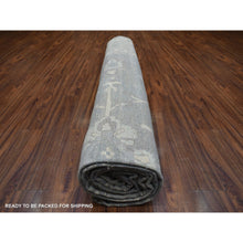 Load image into Gallery viewer, 12&#39;x15&#39;2&quot; Charcoal Gray, Hand Knotted Afghan Angora Oushak, Natural Dyes Soft and Supple Wool, Oversized Oriental Rug FWR428874
