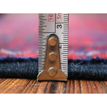 Load image into Gallery viewer, 2&#39;9&quot;x12&#39;5&quot; Deep and Saturated Red, Afghan Khamyab with Geometric Medallions Design, Soft and Shiny Wool Hand Knotted, Runner Oriental Rug FWR429408
