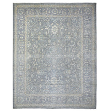 Load image into Gallery viewer, 12&#39;x14&#39;6&quot; Light Gray, Fine Peshawar with All Over Design Densely Woven, Soft Wool Hand Knotted, Oversized Oriental Rug FWR429582