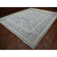 Load image into Gallery viewer, 12&#39;x14&#39;6&quot; Light Gray, Fine Peshawar with All Over Design Densely Woven, Soft Wool Hand Knotted, Oversized Oriental Rug FWR429582