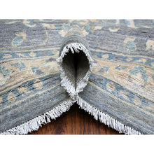 Load image into Gallery viewer, 12&#39;x14&#39;6&quot; Light Gray, Fine Peshawar with All Over Design Densely Woven, Soft Wool Hand Knotted, Oversized Oriental Rug FWR429582