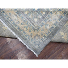 Load image into Gallery viewer, 12&#39;x14&#39;6&quot; Light Gray, Fine Peshawar with All Over Design Densely Woven, Soft Wool Hand Knotted, Oversized Oriental Rug FWR429582