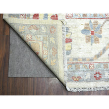 Load image into Gallery viewer, 11&#39;9&quot;x15&#39;9&quot; Ivory, Afghan Angora Oushak with All Over Design Natural Dyes, Hand Knotted Pure Wool, Oversized Oriental Rug FWR429768