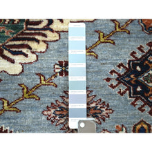 Load image into Gallery viewer, 5&#39;x6&#39;8&quot; Blue, Densely Woven Ghazni Wool Hand Knotted, Afghan Super Kazak Natural Dyes, Oriental Rug FWR430104