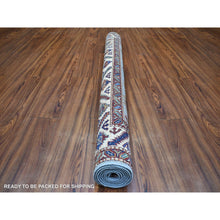 Load image into Gallery viewer, 5&#39;x6&#39;8&quot; Blue, Densely Woven Ghazni Wool Hand Knotted, Afghan Super Kazak Natural Dyes, Oriental Rug FWR430104
