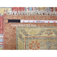 Load image into Gallery viewer, 12&#39;x14&#39;5&quot; Coral Red Natural Dyes Angora Oushak With Colorful Leaf Design, Afghan Wool Hand Knotted Oversized Oriental Rug FWR430488