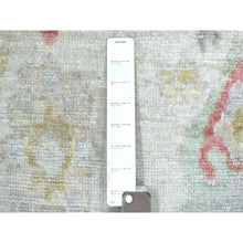 Load image into Gallery viewer, 4&#39;2&quot;x5&#39;7&quot; Ivory Hand Knotted Angora Oushak All Over Motifs Natural Dyes, Afghan Wool Oriental Rug FWR431262