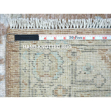 Load image into Gallery viewer, 2&#39;10&quot;x17&#39;1&quot; Walnut Brown Flowing And Open Design Angora Ushak Natural Dyes, Afghan Wool Hand Knotted Runner Oriental Rug FWR431280