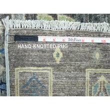 Load image into Gallery viewer, 10&#39;x13&#39;8&quot; Space Gray, Afghan Kashkuli Gabbeh Design, Natural Dyes Fine Weave, Soft Wool Hand Knotted, Oriental Rug FWR431502