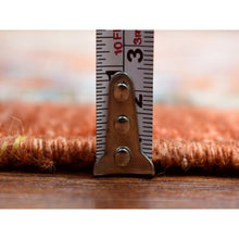 Load image into Gallery viewer, 9&#39;9&quot;x13&#39;6&quot; Burnt Orange, Afghan Ersari with Rosette Design, Natural Dyes Dense Weave, Soft Wool Hand Knotted, Oriental Rug FWR433026