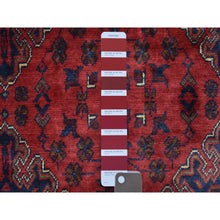 Load image into Gallery viewer, 10&#39;x19&#39;2&quot; Deep and Saturated Red, Hand Knotted Afghan Khamyab with Tribal Medallions, Extra Soft Wool, Oversized Oriental Rug FWR433968