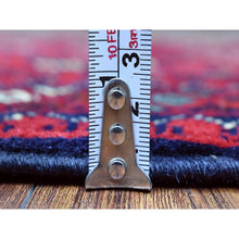 Load image into Gallery viewer, 2&#39;7&quot;x3&#39;10&quot; Deep and Saturated Red, Hand Knotted Afghan Khamyab with Bokara, Soft Organic Wool, Oriental Rug FWR434022