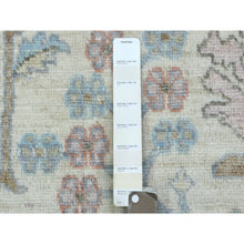 Load image into Gallery viewer, 7&#39;10&quot;x10&#39; Ivory, Afghan Angora Oushak with Branch and Flower Design Natural Dyes, Organic Wool Hand Knotted, Oriental Rug FWR434106