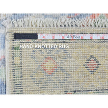Load image into Gallery viewer, 3&#39;x12&#39;1&quot; Gray, Hand Knotted Anatolian Village Inspired Geometric Design, Natural Wool, Runner Oriental Rug FWR434460