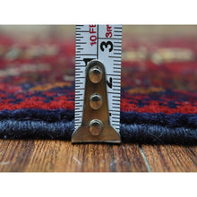 Load image into Gallery viewer, 2&#39;x3&#39; Deep and Saturated Red, Afghan Khamyab Bokara, Pure Wool Hand Knotted, Mat Oriental Rug FWR434862