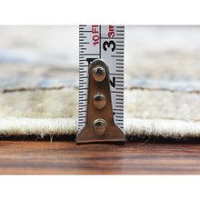 Load image into Gallery viewer, 8&#39;x9&#39;9&quot; Beige, Hand Knotted Afghan Ersari with Hutchlu Design, Natural Dyes Soft Lush Pile Soft Wool, Oriental Rug FWR437304