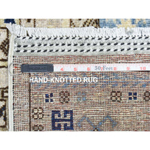Load image into Gallery viewer, 8&#39;x9&#39;9&quot; Beige, Hand Knotted Afghan Ersari with Hutchlu Design, Natural Dyes Soft Lush Pile Soft Wool, Oriental Rug FWR437304