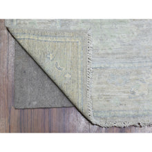 Load image into Gallery viewer, 2&#39;9&quot;x15&#39;3&quot; Light Gray, Hand Knotted Extra Soft Wool, Afghan Angora Oushak Natural Dyes, Runner Oriental Rug FWR437412