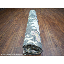 Load image into Gallery viewer, 11&#39;10&quot;x11&#39;10&quot; Olive Black, Afghan Angora Oushak with Colorful Motifs Vegetable Dyes, Organic Wool Hand Knotted, Square Oriental Rug FWR438174