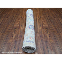 Load image into Gallery viewer, 3&#39;x4&#39;10&quot; Beige, Finer Peshawar with Karajeh Design, Dense Weave Vegetable Dyes, Pure Wool Hand Knotted, Oriental Rug FWR438786