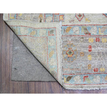 Load image into Gallery viewer, 6&#39;x9&#39; Beige, Dense Weave Vegetable Dyes, Extra Soft Wool Hand Knotted, Finer Peshawar with Karajeh Design, Oriental Rug FWR438858