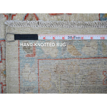 Load image into Gallery viewer, 6&#39;x9&#39; Beige, Dense Weave Vegetable Dyes, Extra Soft Wool Hand Knotted, Finer Peshawar with Karajeh Design, Oriental Rug FWR438858