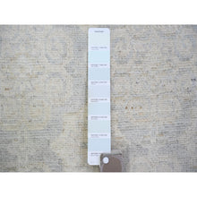 Load image into Gallery viewer, 11&#39;9&quot;x14&#39;3&quot; Ice Gray, Natural Wool Hand Knotted, White Wash Peshawar with All Over Medallions Heavily Washed, Oversized Oriental Rug FWR439680
