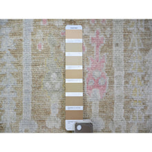 Load image into Gallery viewer, 2&#39;9&quot;x19&#39; Faded Brown, Afghan Angora Oushak with Willow and Cypress Tree Design, Vegetable Dyes, Soft Wool, Hand Knotted, XL Runner Oriental Rug FWR439830