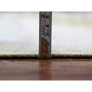 13'10"x19'8" Gin Green, Afghan Angora Oushak Natural Dyes, Extra Soft Wool Hand Knotted, Oversized Oriental Rug FWR440688