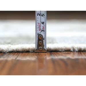 2'7"x9'9" Ivory, Boujaad Moroccan Berber Design Vegetable Dyes, Organic Wool Hand Knotted, Runner Oriental Rug FWR440934