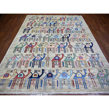 Load image into Gallery viewer, 8&#39;2&quot;x9&#39;9&quot; Beige, Anatolian Village Inspired with All Over Camel Figurines Natural Dyes, Pure Wool Hand Knotted, Oriental Rug FWR441156