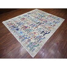 Load image into Gallery viewer, 8&#39;2&quot;x9&#39;9&quot; Beige, Anatolian Village Inspired with All Over Camel Figurines Natural Dyes, Pure Wool Hand Knotted, Oriental Rug FWR441156