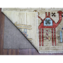 Load image into Gallery viewer, 8&#39;2&quot;x9&#39;9&quot; Beige, Anatolian Village Inspired with All Over Camel Figurines Natural Dyes, Pure Wool Hand Knotted, Oriental Rug FWR441156