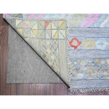 Load image into Gallery viewer, 8&#39;2&quot;x9&#39;8&quot; Cadet Gray, Vegetable Dyes Soft Wool, Hand Knotted Beni Ourain Moroccan Berber Design, Oriental Rug FWR441162
