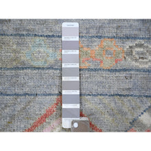 Load image into Gallery viewer, 8&#39;2&quot;x9&#39;8&quot; Cadet Gray, Vegetable Dyes Soft Wool, Hand Knotted Beni Ourain Moroccan Berber Design, Oriental Rug FWR441162