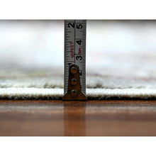 Load image into Gallery viewer, 11&#39;9&quot;x11&#39;9&quot; Goose Gray, Afghan Angora Oushak with All Over Colorful Pattern Vegetable Dyes, Organic Wool Hand Knotted, Square Oriental Rug FWR441174