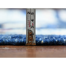 Load image into Gallery viewer, 12&#39;x15&#39;2&quot; Sapphire Blue, Natural Dyes Pure Wool, Hand Knotted Afghan Angora Oushak with Pop of Color, Oversized Oriental Rug FWR442206