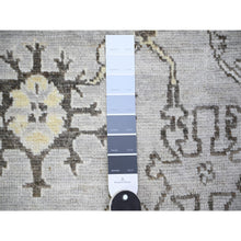 Load image into Gallery viewer, 8&#39;1&quot;x10&#39;10&quot; Silver Gray, Afghan Angora Oushak with All Over Pattern Natural Dyes, Soft Wool Hand Knotted, Oriental Rug FWR442596