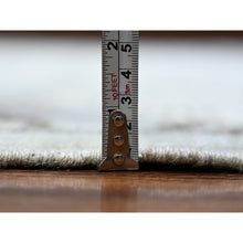 Load image into Gallery viewer, 8&#39;1&quot;x10&#39;10&quot; Silver Gray, Afghan Angora Oushak with All Over Pattern Natural Dyes, Soft Wool Hand Knotted, Oriental Rug FWR442596